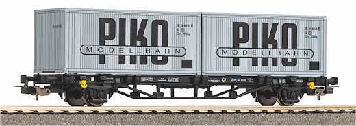 Containertragwagen DR IV 2 x 20' Container "VEB PIKO"