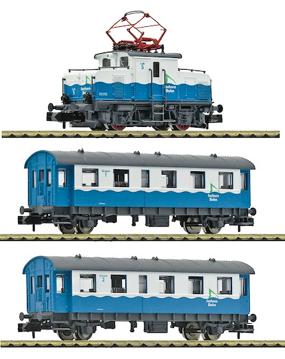 3-tlg Set: Zahnradbahn, Privatbahn