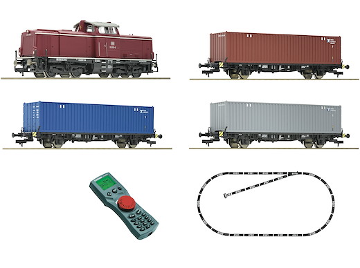Digitales Startset: Diesellokomotive BR 212 mit Güterzug, DB