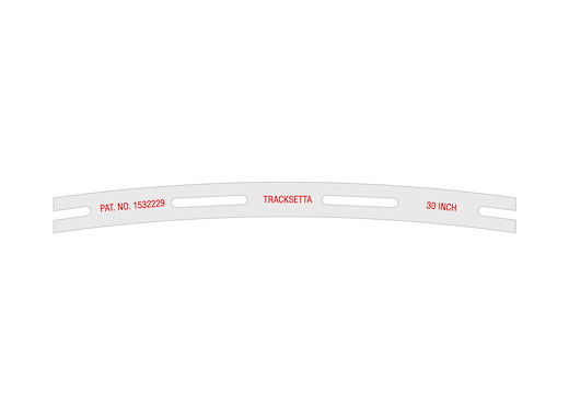 H0 Gleisbau-Schablone, R 762 mm