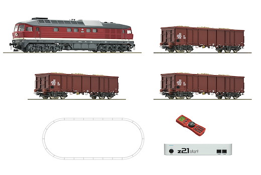 Digital z21®start Set: Diesellokomotive BR 132 mit Rübenzug, DR