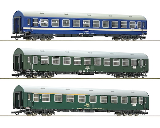 3-teiliges Wagenset D270 „Meridian“ 2, DR, CSD, MAV