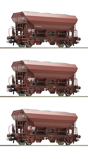 3-tlg. Set: Selbstentladewagen, SNCF