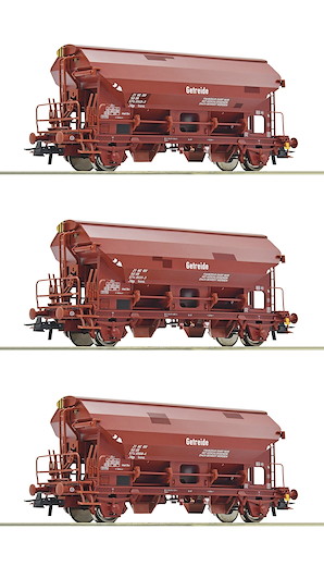 3-tlg. Set: Schwenkdachwagen, DR