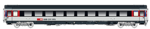 SBB UIC Z1 B  grau/weiss  Ep V-VI