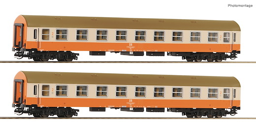 2-tlg. Set 2: Reisezugwagen 2. Klasse, DR