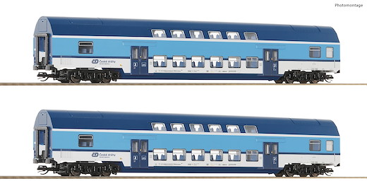 2-tlg. Set: Doppelstockwagen, CD, CSD