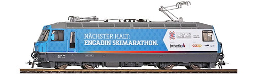 RhB Ge 4/4 III 649 Universallok "Engadin Skimarathon"