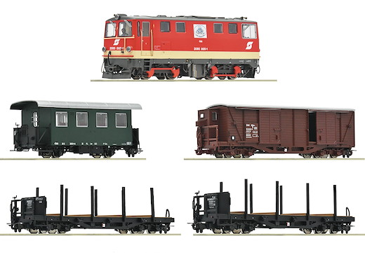 5-tlg. Zugset: Diesellokomotive 2095 005-1 mit GmP, ÖBB