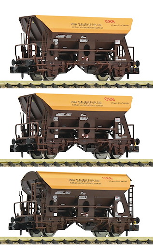 3-tlg. Set: Schotterwagen, ÖBB