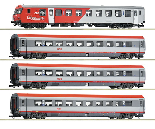 4-tlg. Set: IC 515 „Hahnenkamm“, ÖBB