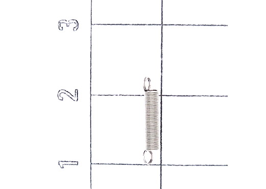 Zugfeder D2,1/12,8/42 (10 St)