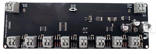 8 Kanal Servodecoder mit 8 Lampenausgängen, Wippen, Glocke, Kran, 3 Position, Herzstück