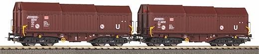 2er Set Teleskophaubenwagen DB Cargo VI