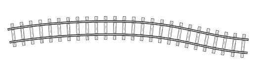 Flexgleis, H0e 500mm
