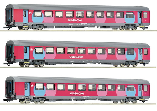 3-tlg. Set 2: Corailwagen, SNCF