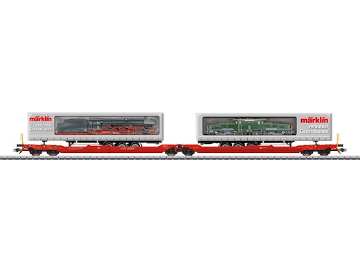 Doppel-Taschenwagen Sdggmrss 738, DB