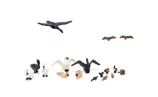 H0 Enten und Schwäne