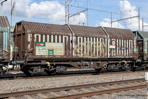 2er Set Teleskophaubenwagen mit Y-Drehgestellen CH-SBB C VI