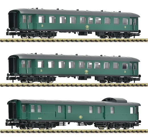 3-tlg. Set: Personenzug, SNCB