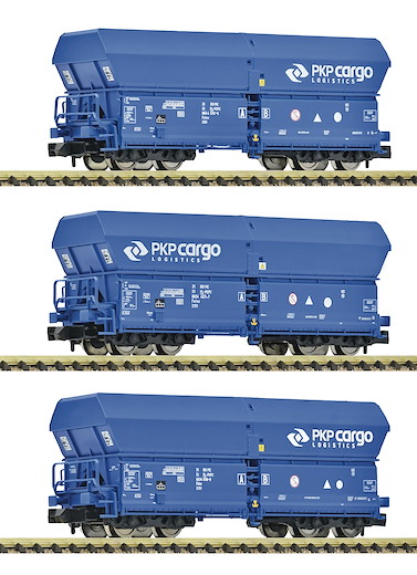 3-tlg. Set: Selbstentladewagen, PKP Cargo