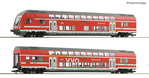2-tlg. Set: Doppelstockwagen, DB AG