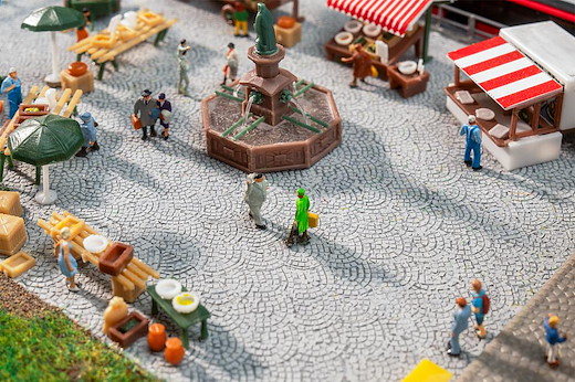 PREMIUM Strassenfolie Römisches Kopfsteinpflaster