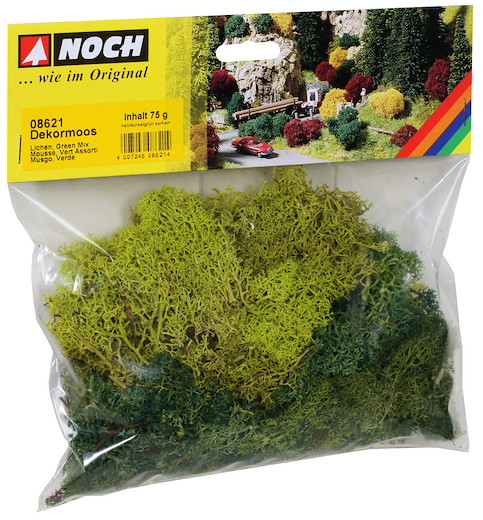 Moos hell- u. dunkelgrün sort. Grosspack