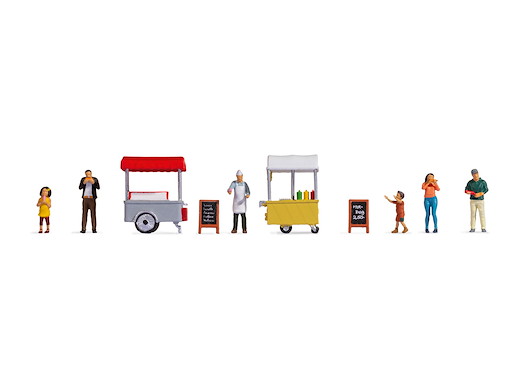 Figuren-Themenwelt Eis und Hot Dog-Wagen