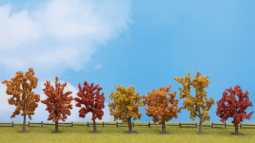 Herbst-Bäume, 7 Stück
