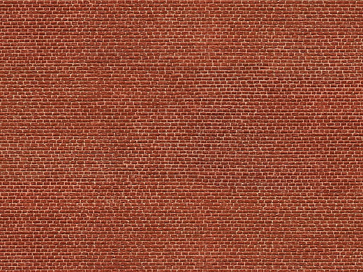 3D-Kartonplatte  Klinker rot