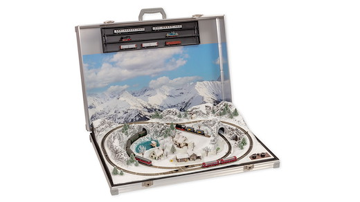 Modellbahnkoffer Oberstdorf, mit Minitrix® Gleisen