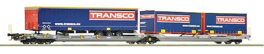 Doppeltaschen-Gelenkwagen T3000e, HUPAC