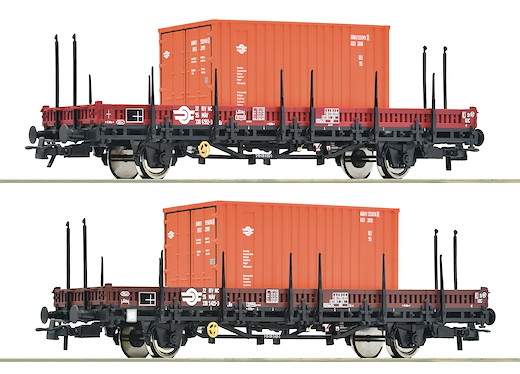 2-tlg. Set: Schwenkrungenwagen, MAV, GySEV