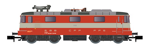 SBB E-Lok Re 4/4 II 11109 Swiss Express, Ep.VI