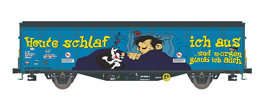 SBB 2-achsiger Schiebewandwagen Hbbillns, Heute schlaf ich aus,,Ep.VI