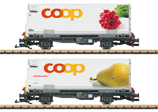 RhB Containerwagen Set "coop®"