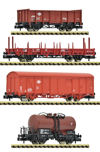 4-tlg. Set: Güterzug, MAV, GySEV