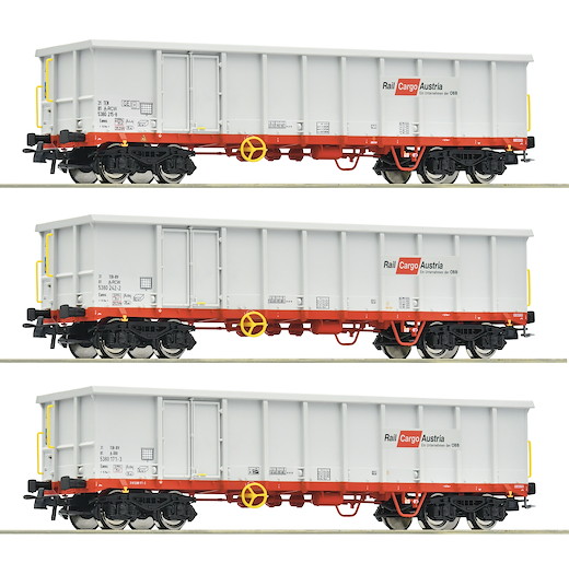 3-tlg. Set: Offene Güterwagen, ÖBB