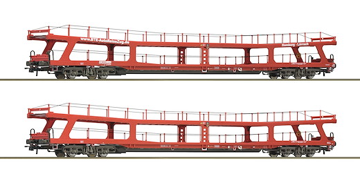 2-tlg. Set: Autotransportwagen, BTE, Privatbahn