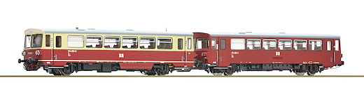 Dieseltriebwagen 174 001-8 mit Beiwagen, DR