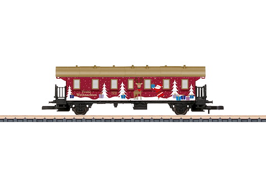 Weihnachtswagen Spur Z 2025, Privatbahn