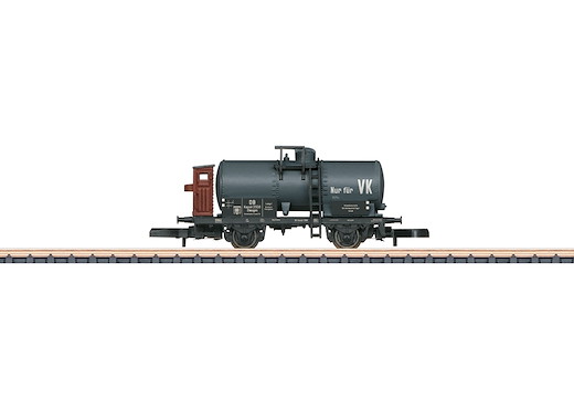 Dienstgutkesselwagen mit Bremserhaus, DB
