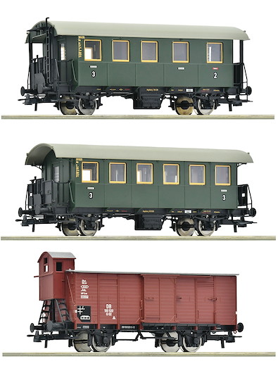 3-tlg. Set: Nebenbahnzug, DB