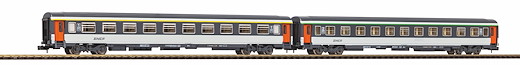 N 2er Set Abteilwagen 1. Klasse + 2. Klasse SNCF IV/V