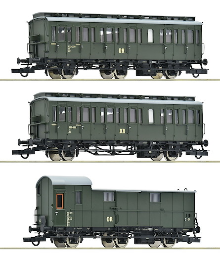 3-tlg. Set 1: Nebenbahnzug, DR