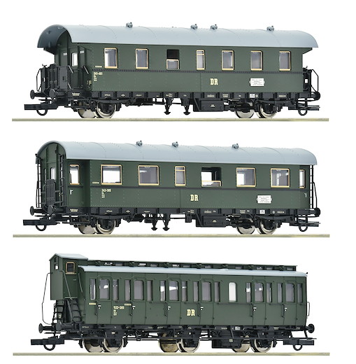 3-tlg. Set 2: Nebenbahnzug, DR