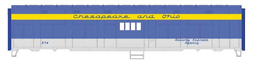 C&O Trp Exp Car C&O 374