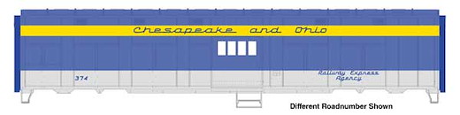 C&O Trp Exp Car C&O 377