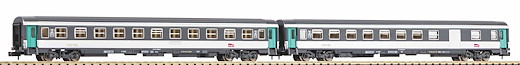N 2er Set Abteilwagen 2 Klasse + 2 Klasse Gepäckabteilwagen SNCF VI
